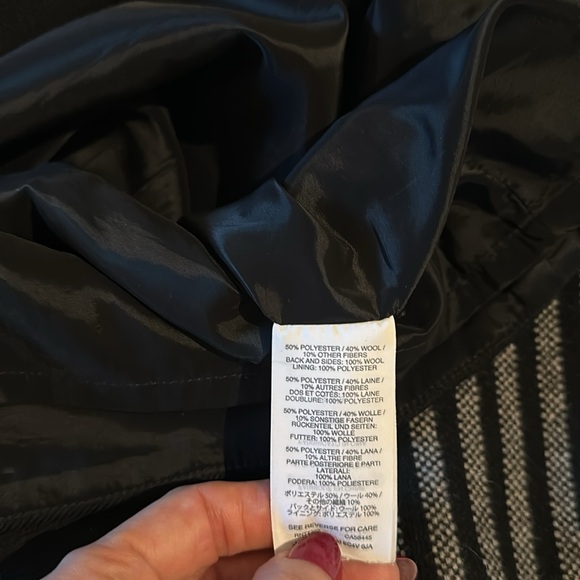 J. Crew dress with contrast front in wool blend black and Gray size 00 - Picture 7 of 11